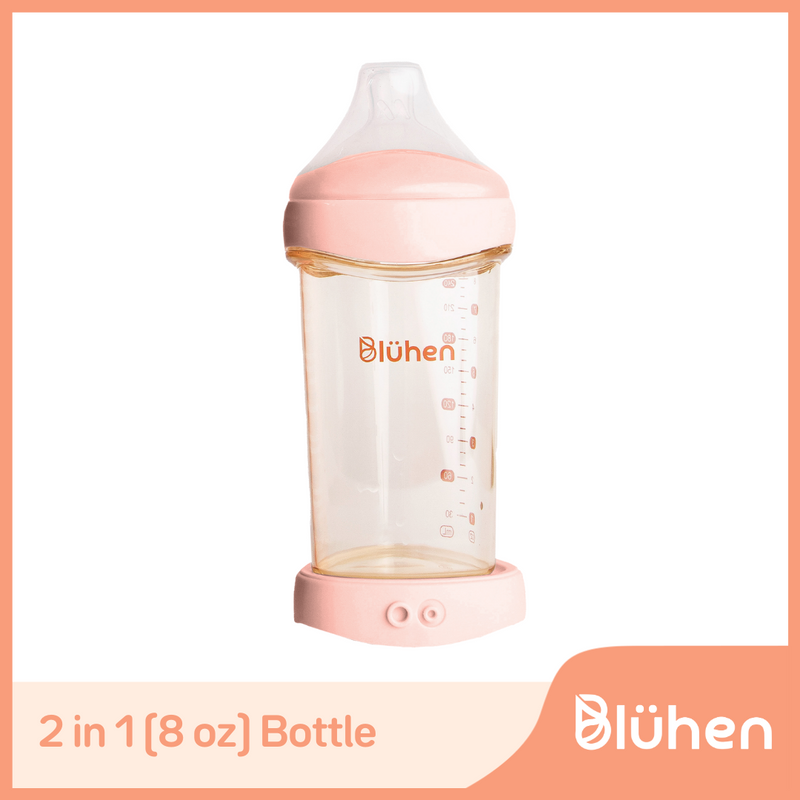 2 in 1 (8oz) Bluhen Baby Bottle