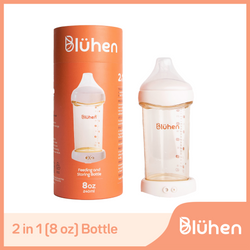 2 in 1 (8oz) Bluhen Baby Bottle